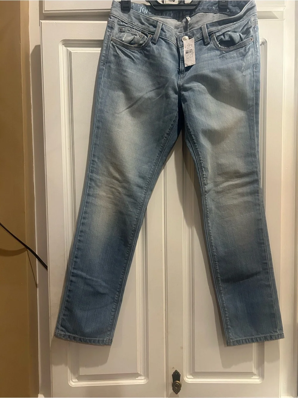 LOFT Light Wash  Straight-Leg Jeans - Blue